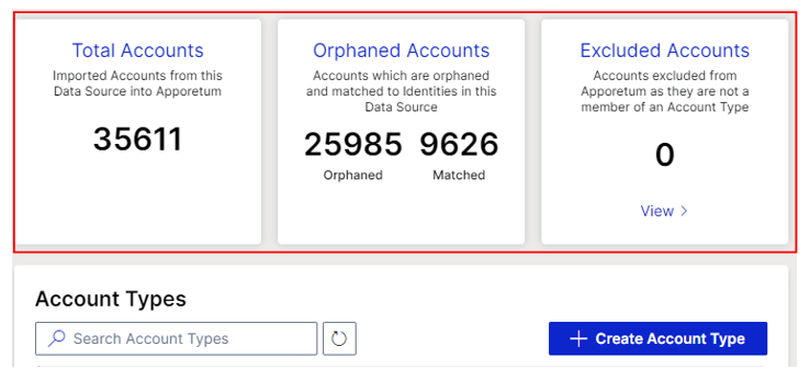 account type summary