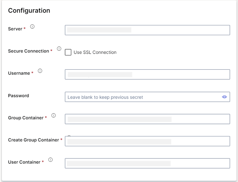 configuration section