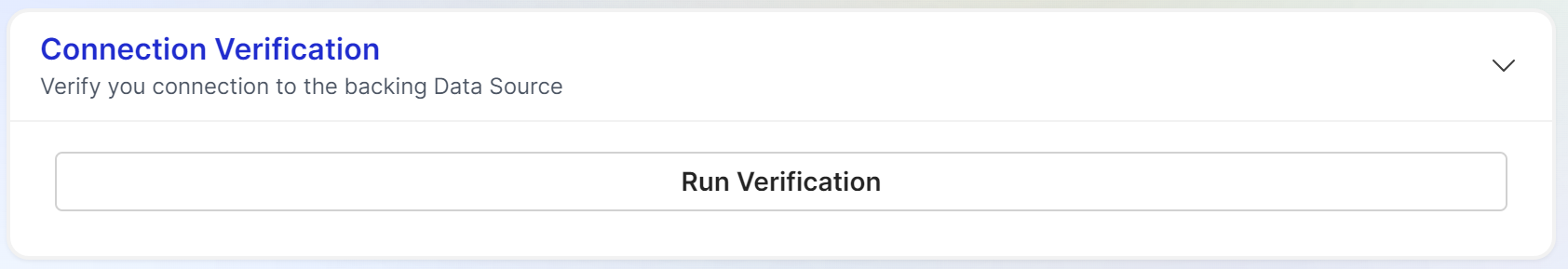 connection verification