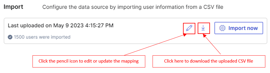 csv data source import accounts map