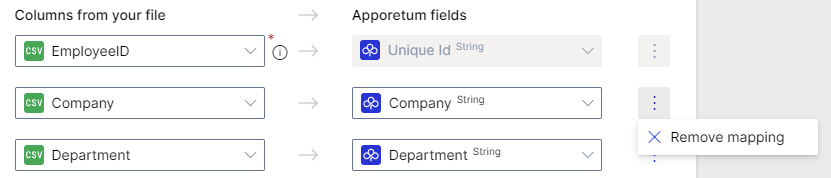 remove mapping