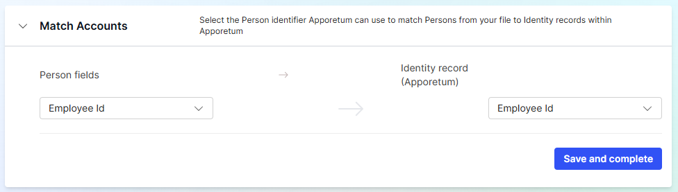 Match accounts using Employee ID