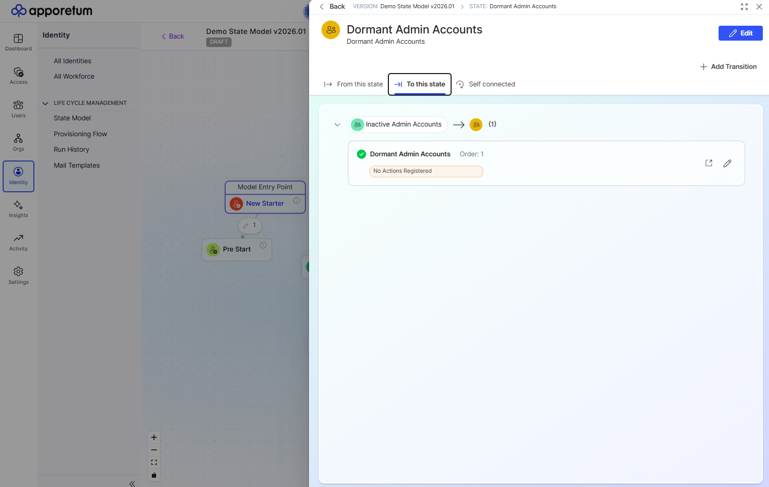View State details showing Name, Description, and Icon fields